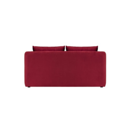 Alma 3 Seater Sofa Bed, dark red - thumbnail 3