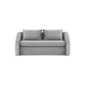 Alma 3 Seater Sofa Bed, silver