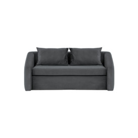 Alma 3 Seater Sofa Bed, boucle grey - thumbnail 1