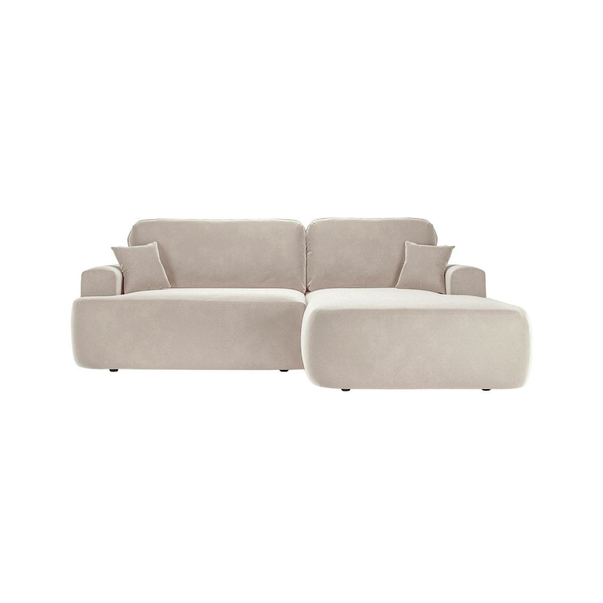 Bubble Right Hand Corner Sofa Bed, light beige