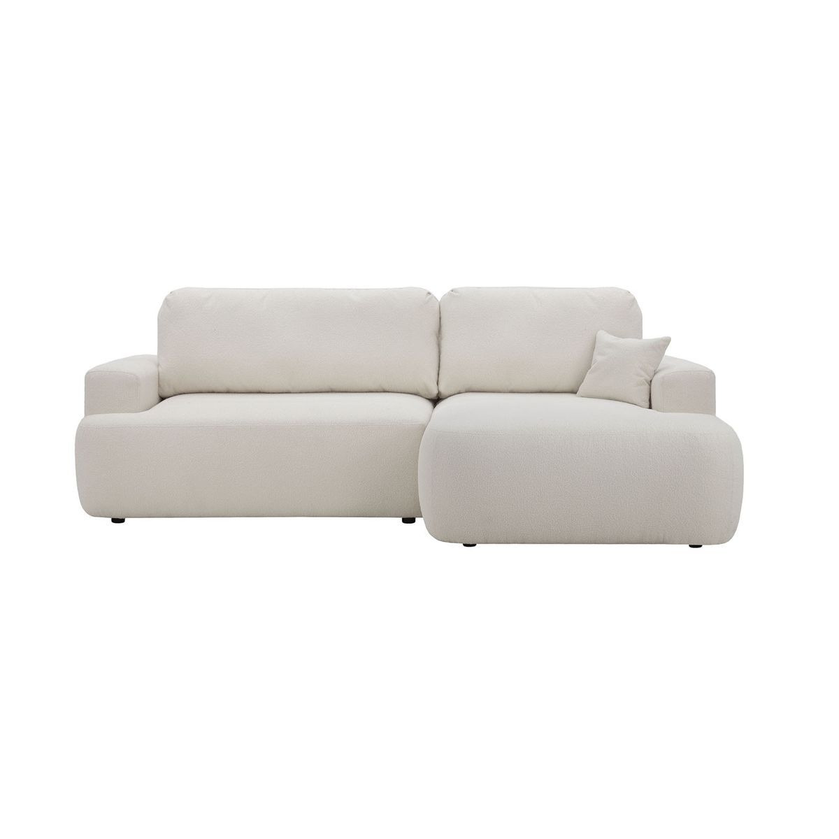 Bubble Right Hand Corner Sofa Bed, dark grey