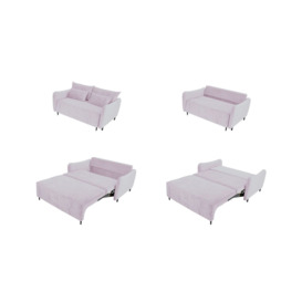 Zoya 2 seater Sofa Bed, lilac, Leg colour: black - thumbnail 2