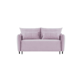 Zoya 2 seater Sofa Bed, lilac, Leg colour: black - thumbnail 1