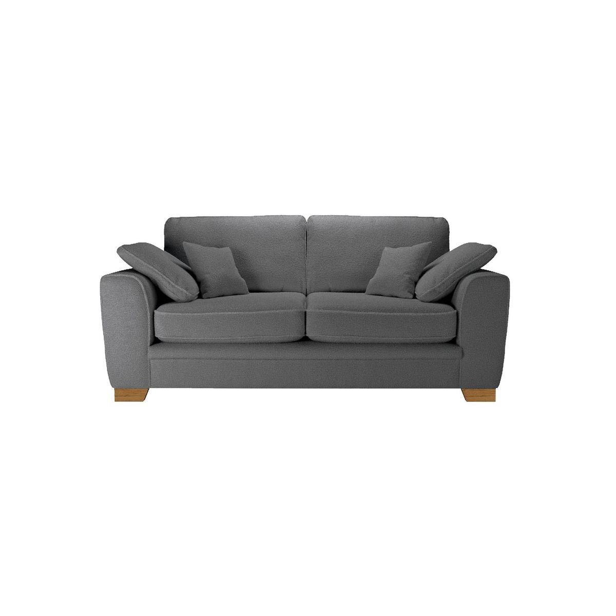 Ronay 2-seater Sofa, boucle grey, Leg colour: aveo - image 1
