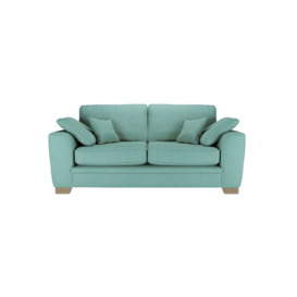 Ronay 2-seater Sofa, turquoise, Leg colour: wax black