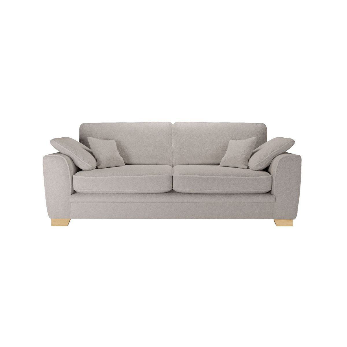 Ronay 3-seater Sofa, boucle brown, Leg colour: like oak - image 1