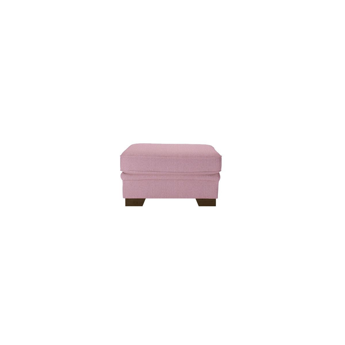 Ronay Footstool, pink, Leg colour: dark oak - image 1