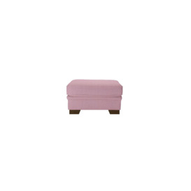 Ronay Footstool, pink, Leg colour: dark oak - thumbnail 1