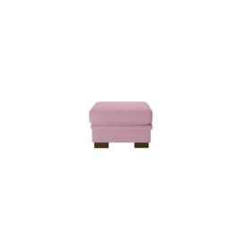 Ronay Footstool, pink, Leg colour: dark oak - thumbnail 3