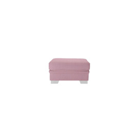 Ronay Footstool, pink, Leg colour: white
