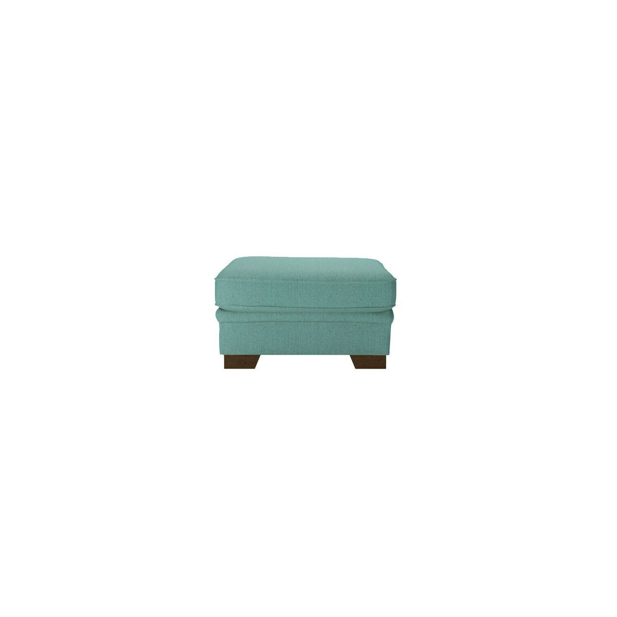 Ronay Footstool, turquoise, Leg colour: dark oak - image 1