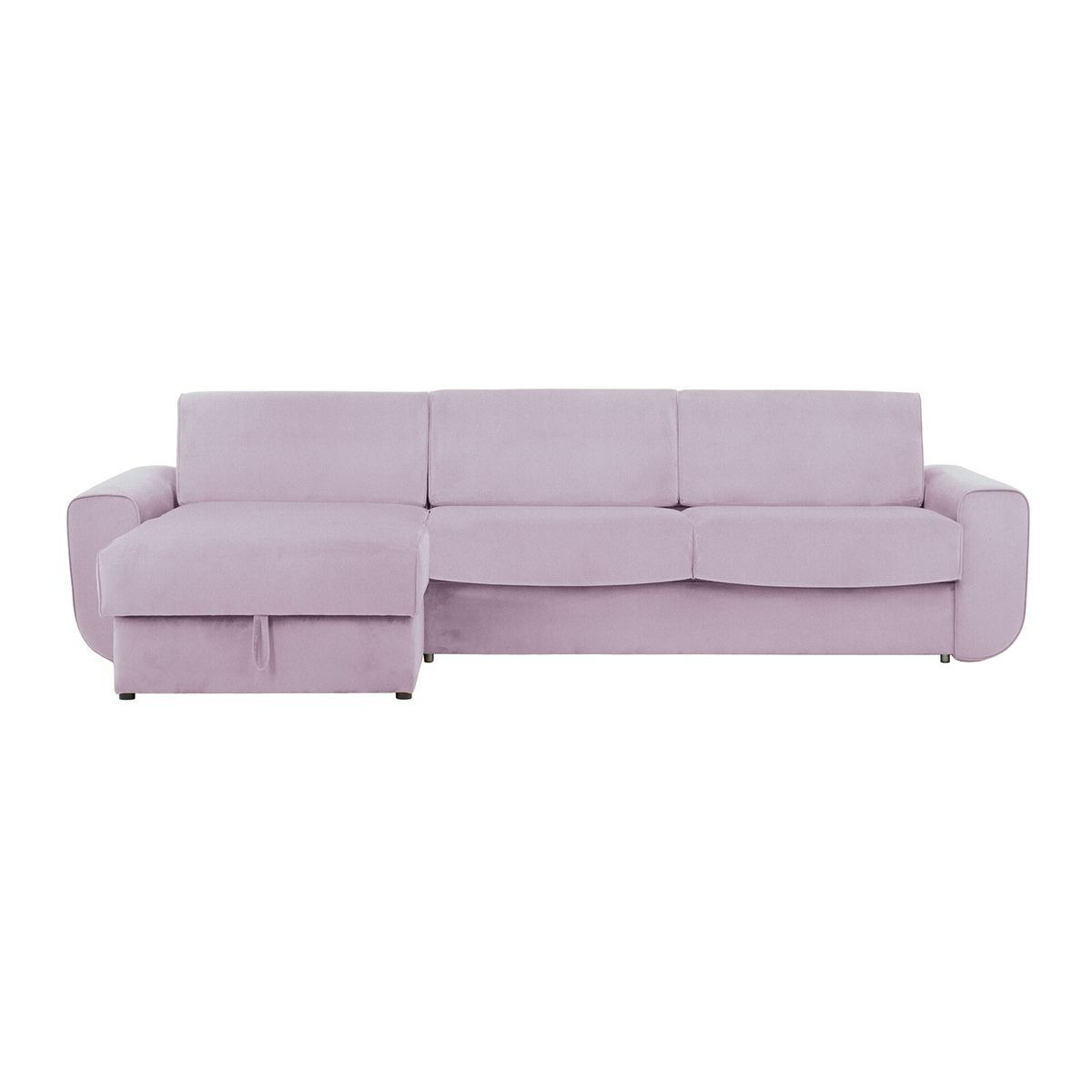 Salsa corner sofa bed with storage, lilac - image 1