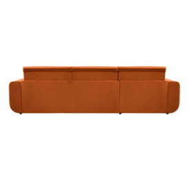 Salsa corner sofa bed with storage, red - thumbnail 3