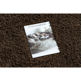 Finn Shag Pile Rug, Brown Colour, 140x190 cm - thumbnail 3