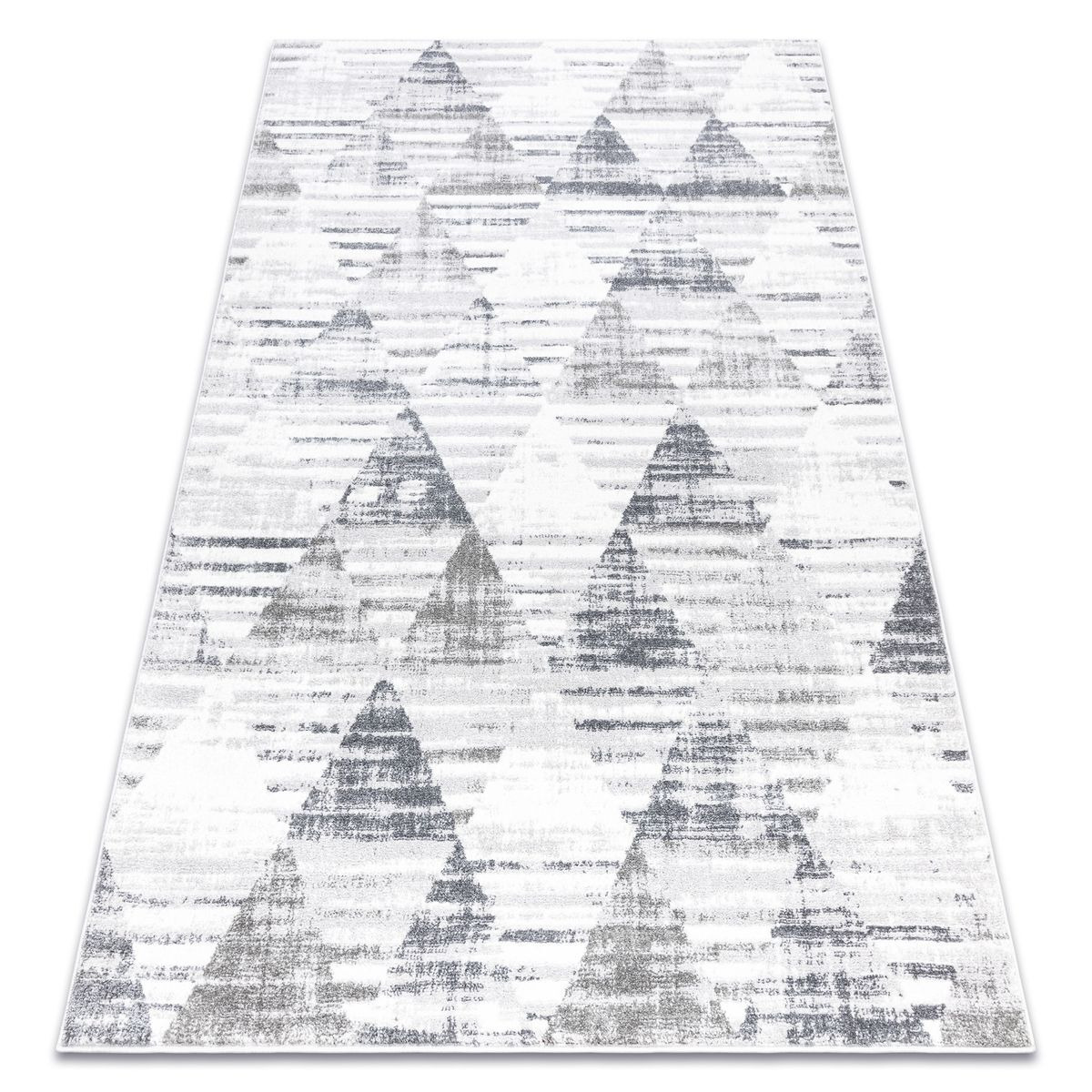 Lonny Cookaric And Vintage Rug White Grey, 80x150 cm - image 1
