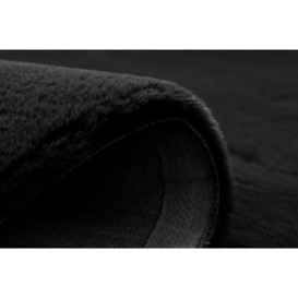 Taol Single Coloured Rug Black, 120x170 cm - thumbnail 2