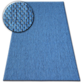Cika Single Coloured Rug Blue, 140x200 cm - thumbnail 1