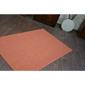 Cika Single Coloured Rug Terracotta, 80x150 cm - thumbnail 2