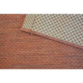 Cika Single Coloured Rug Terracotta, 80x150 cm - thumbnail 3