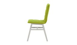 Fafa Dining Chair, lime, Leg colour: white - thumbnail 3