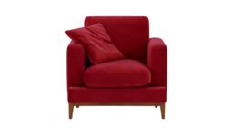 Covex Wood Armchair, dark red, Leg colour: aveo - thumbnail 1