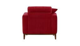 Covex Wood Armchair, dark red, Leg colour: aveo - thumbnail 2