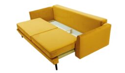 Cornelia Sofa Bed with Storage, pink, Leg colour: like oak - thumbnail 2