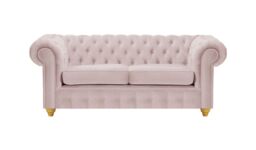 Chesterfield Max 2 Seater Sofa, lilac, Leg colour: like oak