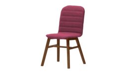 Dao Dining Chair, dark pink, Leg colour: dark oak - thumbnail 1