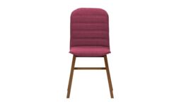 Dao Dining Chair, dark pink, Leg colour: dark oak - thumbnail 3