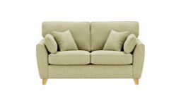 James 2 Seater Sofa, dark red, Leg colour: white