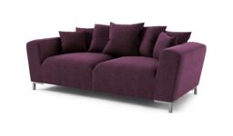 Stone 3 Seater Sofa, purple