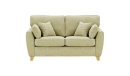 James 2 Seater Sofa, silver, Leg colour: white - thumbnail 1