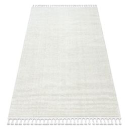 Carpet Barinio stripes white Fringe Berber Moroccan shaggy, 180x270 cm