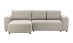 Solace Left Hand Corner Sofa Bed, beige - thumbnail 1