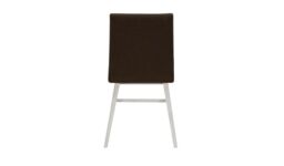 Fafa Dining Chair, brown, Leg colour: white - thumbnail 2