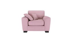 Ronay Armchair, pink, Leg colour: black