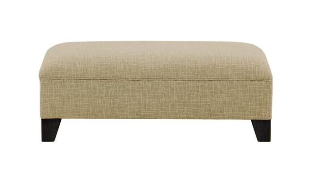 James Footstool, olive green, Leg colour: wax black - image 1