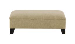 James Footstool, olive green, Leg colour: wax black - thumbnail 1