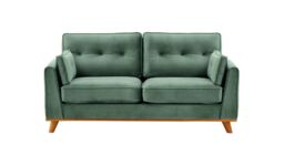 Farrow 2,5 Seater Sofa, navy blue, Leg colour: like oak - thumbnail 1