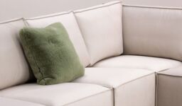 Charles Medium Pouffe (P2), boucle grey - thumbnail 3