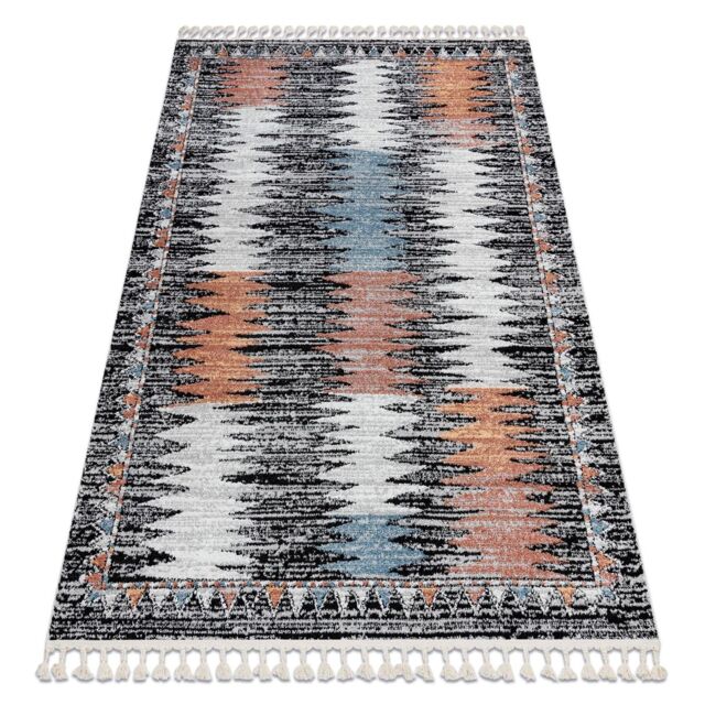 Graham Vintage Rug Black Pink, 80x150 cm - image 1