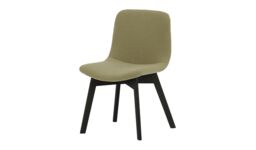 Giza Dining Chair Beech, beige, Leg colour: black