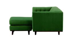 Vicenza Universal Corner Sofa, dark green, Leg colour: dark oak - thumbnail 3