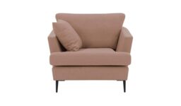 Content Armchair, pastel pink