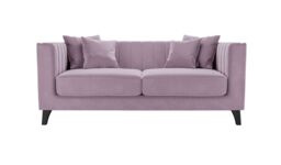 Barra 2 Seater Sofa, mink, Leg colour: dark oak - thumbnail 1