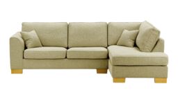 Avos Right Hand Corner Sofa Bed, taupe, Leg colour: like oak