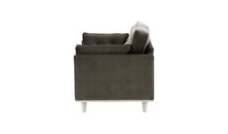 Farrow 2 Seater Sofa, graphite, Leg colour: white - thumbnail 3