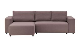 Solace Left Hand Corner Sofa Bed, mink - thumbnail 1