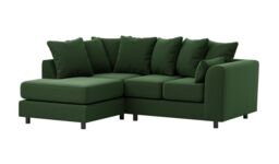 Dillon Left Hand Corner Sofa, dark green